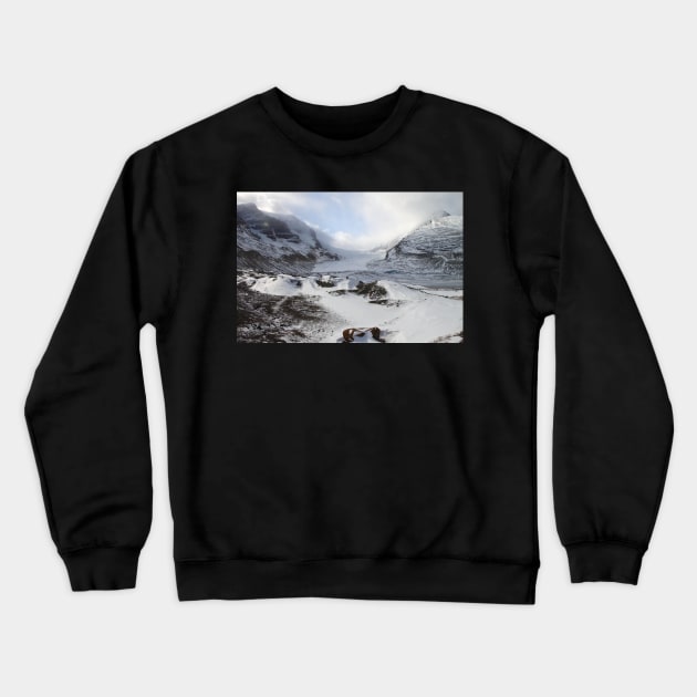 Athabasca Glacier, Jasper, Canada Crewneck Sweatshirt by Carole-Anne